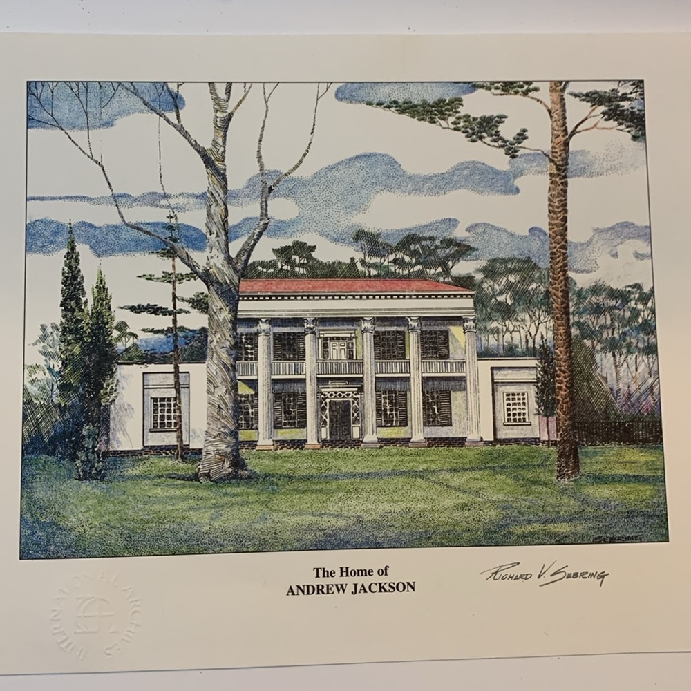 International Archives Ltd. The Home of Andrew Jackson Print Size 8x10 W/COA New - Picture 2 of 6